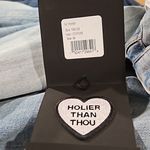 💕MOTHER SUPERIOR💕 The Tripper Jeans ~ I Confess 33 NWT Ultra High Rise Flare Blue Photo 14