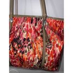 Brighton  Milano Spots Tote Nylon Shoulder Purse Bag Orange Red Charm P Photo 1