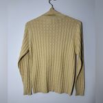 Belford, vintage, honey yellow, silk, cable knit, turtleneck, sweater. Size S Yellow Photo 1
