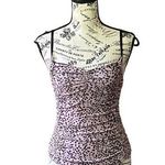 Topshop  womens purple black leopard strappy bodysuit snap closure 6 Photo 0