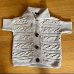 Talbots  Beige Cardigan with Tortoise Buttons Small Photo 4