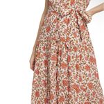 Veronica Beard NWT  Lexington Midi Floral Dress Off-White MulticolotSize 2 Photo 5