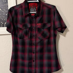 Dixxon | Slayer Bamboo Blend Red & Black Flannel Size Small Soft High Quality Size M Photo 0