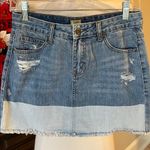True Craft Denim Jean Skirt Distressed Western Rodeo Womens 5  Photo 1