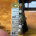 Royston Blue Horizon Turquoise Pearl Sterling Silver Ring Size 9 Photo 5