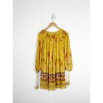 Spell & The Gypsy Mystic Tunic Mini Dress Sunflower Size XS Yellow Long Sleeve Photo 10