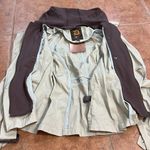 Dollhouse NWT  2 in 1 Women's Khaki removable hooded trench coat Size L Photo 4