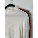 Free People  Switch It Up Cuff White Waffle Thermal Crochet Long Sleeve Top Sz XS Photo 8