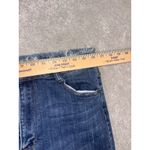 risen patchwork jeans ankle flare raw hem size 32/15 Blue Photo 5