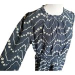 Womens Mark & Spencer M&S Navy Blue Floral Print High Neck Maxi Dress Photo 1