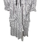 Love Shack Fancy NWT Rare print White lilac floral ruffle Sonia Maxi Dress sz M Photo 4