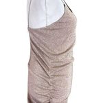 ALIX NYC Revolve Emmons Metallic Ruched Mini Dress Jersey Knit In Blush Size M Pink Size M Photo 4