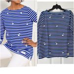 Talbots embroidered Frenchie dog shirt NWT medium Photo 1