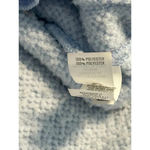 Aerie  Sherpa Pullover Size Medium Fleece Pale Blue Warm Mock Neck Photo 3