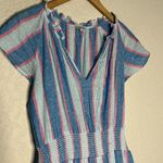 Rails  Amellia Tiered Midi Dress Kona Stripe Blue Summer Patriotic Euro Vacation Photo 4