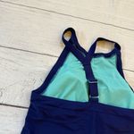 Adidas vortex v-back size large blue green swimsuit tankini top Photo 12