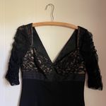 Carmen Marc Valvo Black Illusion Lace Cocktail Dress Mad Men Goth Old Money Sz 8 Photo 1