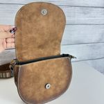 Tony Lama  Woven Accent Colorful SaddleBag‎ Leather Southwestern Crossbody Purse Photo 8