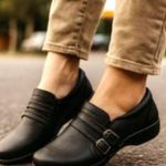 Easy Street Size 6.5 WW Side Zipper Business Casual Heeled Loafers Synthetic Photo 0