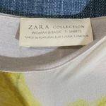 ZARA Animal Print Mini Dress Beige Chiffon Small Photo 7