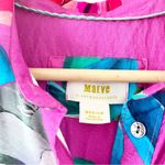 Maeve Anthropologie  Tunic Buttondown Dress in Pink Combo Photo 3