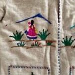 Vintage Lopez Mexican‎ Wool Open Tourist Coat Jacket Yarn Embroidered Tan Sz S/M Size M Photo 2
