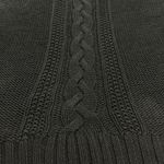 CHAPS  Cable Knit Tunic Sweater Womens Size M Black Pullover Turtleneck‎ Neutral Photo 5