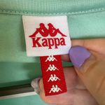 Kappa Teal Zip Up Track Jacket Athleisure Logo Sleeve Streetwear Comfort Small Photo 8