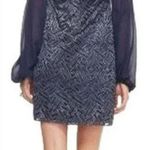 Lilly Pulitzer Carleigh Tunic Geo Lace True Navy Bamboo Shift Dress Women Size 6 Photo 1