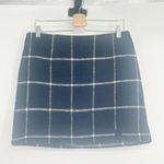 Lulus Womens Preppy Academia Spence Navy Blue Plaid Flannel Mini Skirt Size L Size L Photo 2