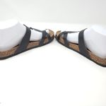 Outwoods  2-Strap Black Strappy Buckled Flat Slip-On Sandals Women's Size 9 Photo 4