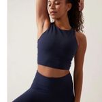 Athleta Conscious Crop Bra Top size Medium in Navy Photo 0