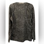 Nike Pro Speckled Black and White Long Sleeve Top Photo 3