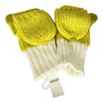 Aerie  Gloves Mittens Convertible Flip Top Fingerless Green Cream Knit One Size Photo 7