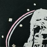 Vinyl Icons GenX‎ Blondie Graphic Print Fringe Back Sweatshirt Black Large Black Photo 5