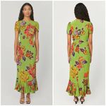 💕RHODE💕 Lulani Midi Dress ~ Green Lanai Floral Print 8 NWT Photo 4