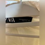 ZARA  White Cropped Jacket with Green/Navy Stripes: windbreaker type material Photo 7