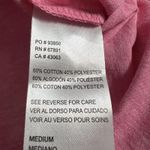 Umbro Shirt Womens Medium Pink V-Neck Short Sleeve Athletic T-Shirt Tee Logo Photo 4