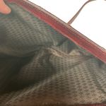 EEL Skin Vintage Leather Diagonal Striped Shoulder Crossbody Bag Evening Purse Red Photo 4