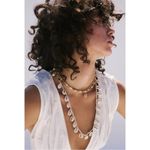Free People  Maui Shell Necklace Bohemian Beach Neutral Natural Resort Vaca NWT Photo 4