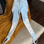 Y/PROJECT Opening Ceremony Stirrup Short Jeans In Ice Blue EUC $790 Size 2 Photo 4