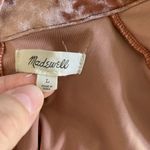 Madewell  Dress Large Brown Short Sleeve Boho Casual Fall Workwear‎ Chic Photo 4