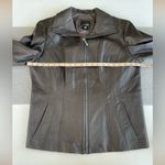 Vintage East 5th Chocolate Brown Genuine Leather Jacket Coat Size Large Photo 5