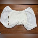 Aerie Long Sleeve Pretty Smocked Top, Soft Muslin Photo 2
