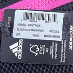 Adidas  New Airmesh Waist Pack Adjustable Strap Black Hot Pink Front Zip Pocket Photo 6