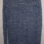 a.n.a .  L Blue White Cotton String Knit Pullover Top Photo 0