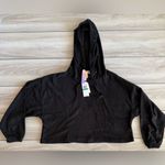 Hippie Rose  Dream Fleece Hoodie Large Black NWT IN PACKAGE Photo 3