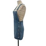 Free People Louise Denim Skirtall Overall Dress Medium Wash Blue Size 0 Photo 6
