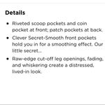 Old Navy black OG straight high-rise cutoff jean shorts, size 22 NWT Photo 8