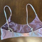 Malai Swimwear Bikini Top Purple Tie Dye Ombre Style Small Photo 6